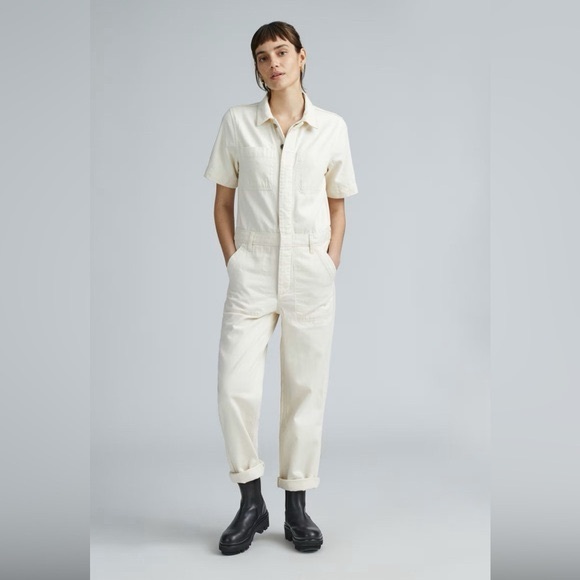 Everlane Denim - EVERLANE-THE SHORT SLEEVE DENIM COVERALL, SIZE 10